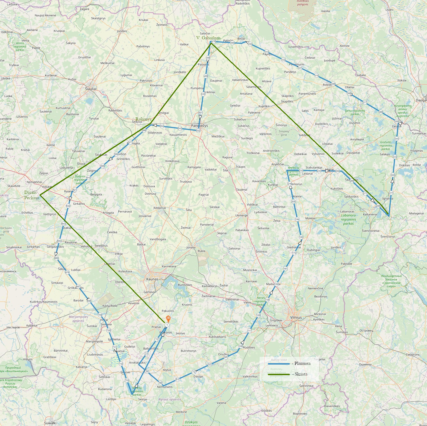 Skrydis apie Lietuvą 2022 liepos mėn 23-24 dienomis 